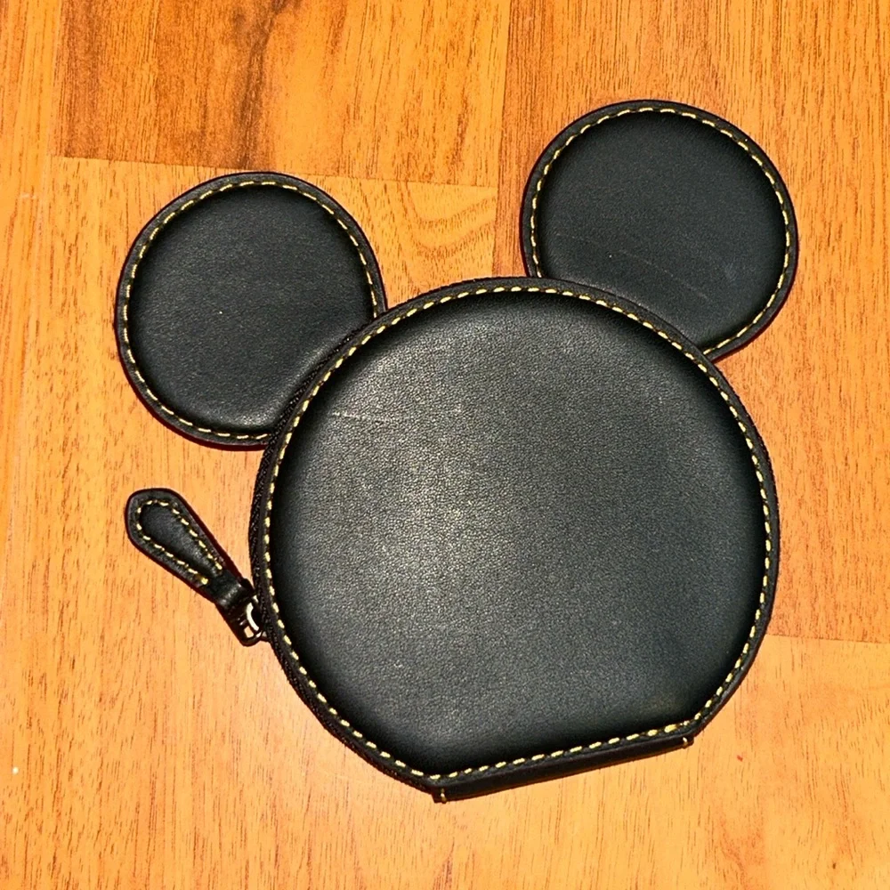 Authentic Coach Black Mickey Mouse Coin Purse